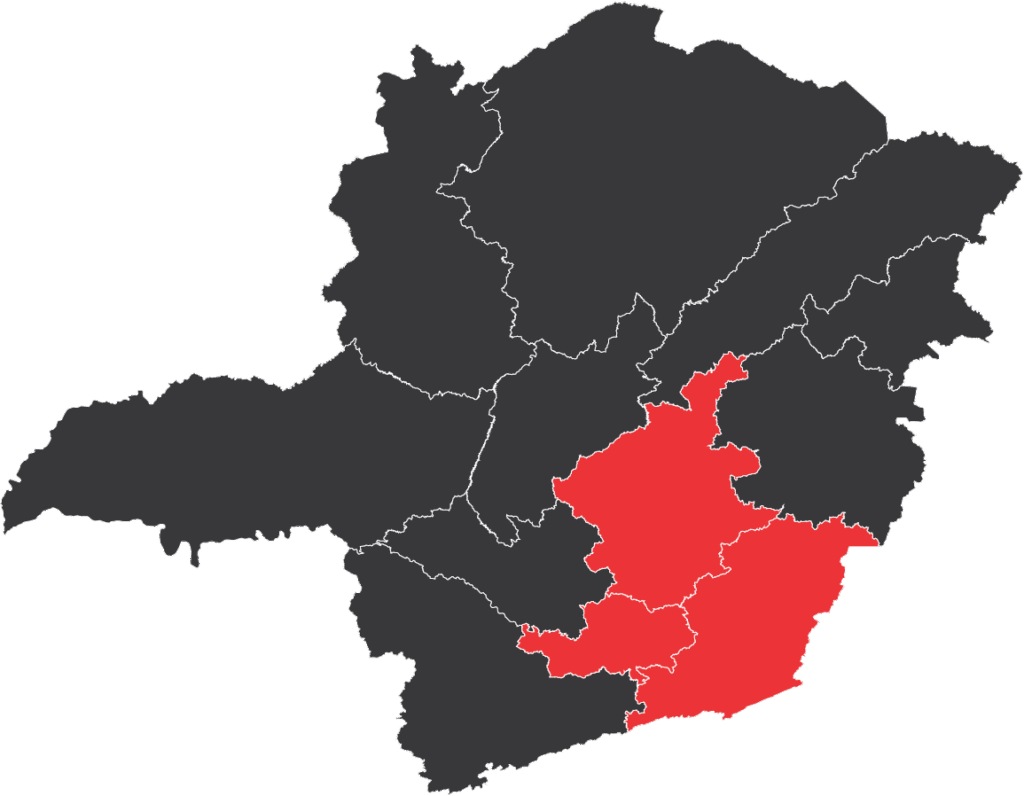 Mapa região de atuação